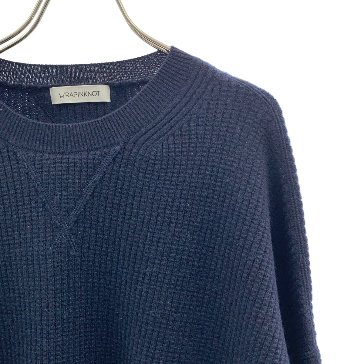 WRAPINKNOT / 랩핑 매듭 | cashmere 100 % / 캐시미어 오버 실루엣 엘보 스티치 니트 스웨터 | 2 | 남성