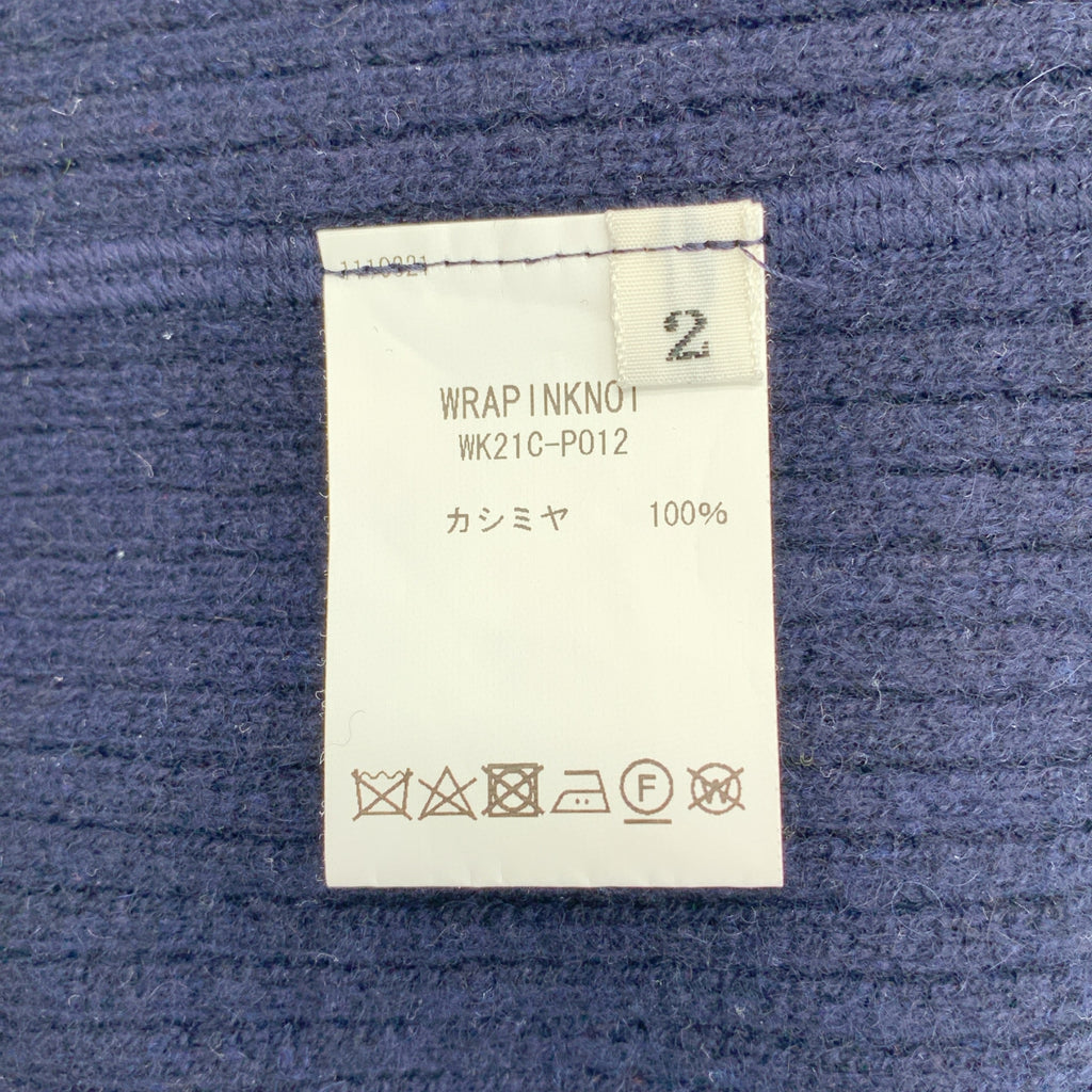 WRAPINKNOT / 랩핑 매듭 | cashmere 100 % / 캐시미어 오버 실루엣 엘보 스티치 니트 스웨터 | 2 | 남성