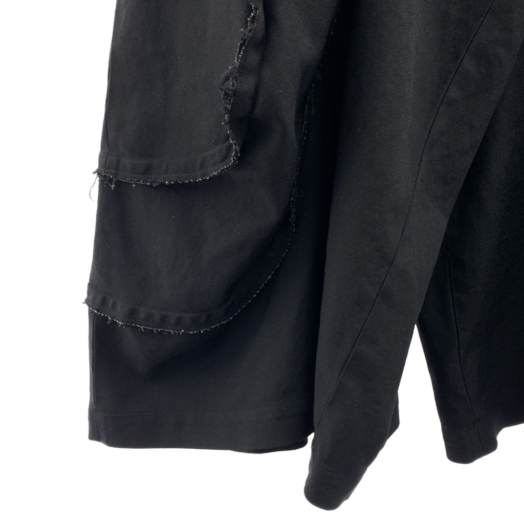 BLACK COMME des GARCONS / ブラックコムデギャルソン | 2018SS | ポリエステル縮絨 変形 ワイドパンツ | M | メンズ