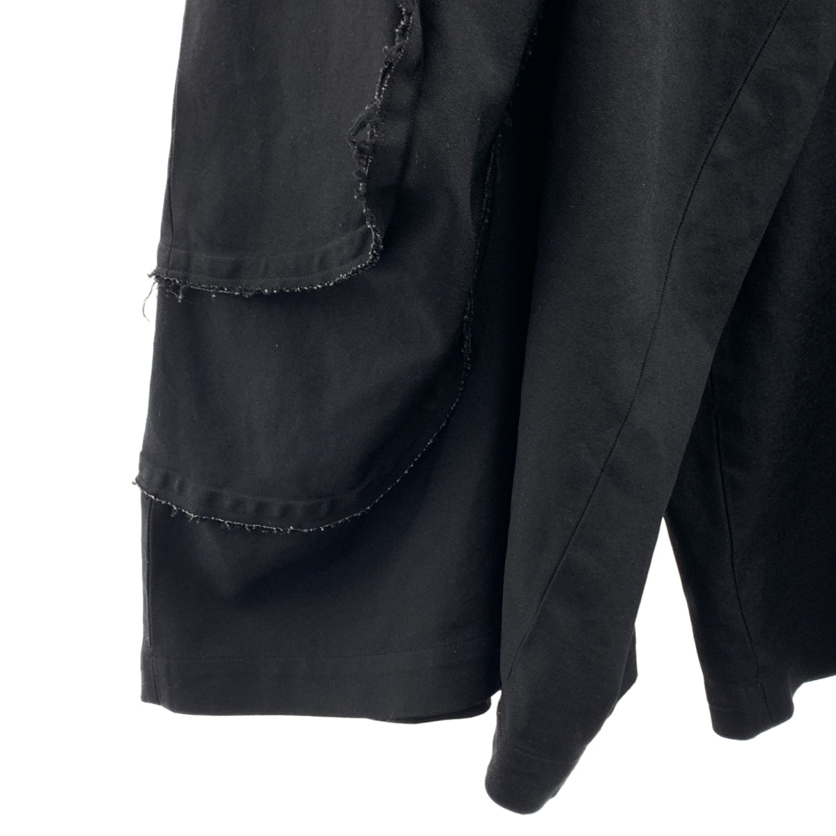 BLACK COMME des GARCONS / ブラックコムデギャルソン | 2018SS | ポリエステル縮絨 変形 ワイドパンツ | M | メンズ