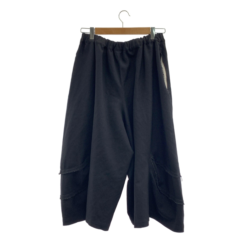 BLACK COMME des GARCONS / ブラックコムデギャルソン | 2018SS | ポリエステル縮絨 変形 ワイドパンツ | M | メンズ