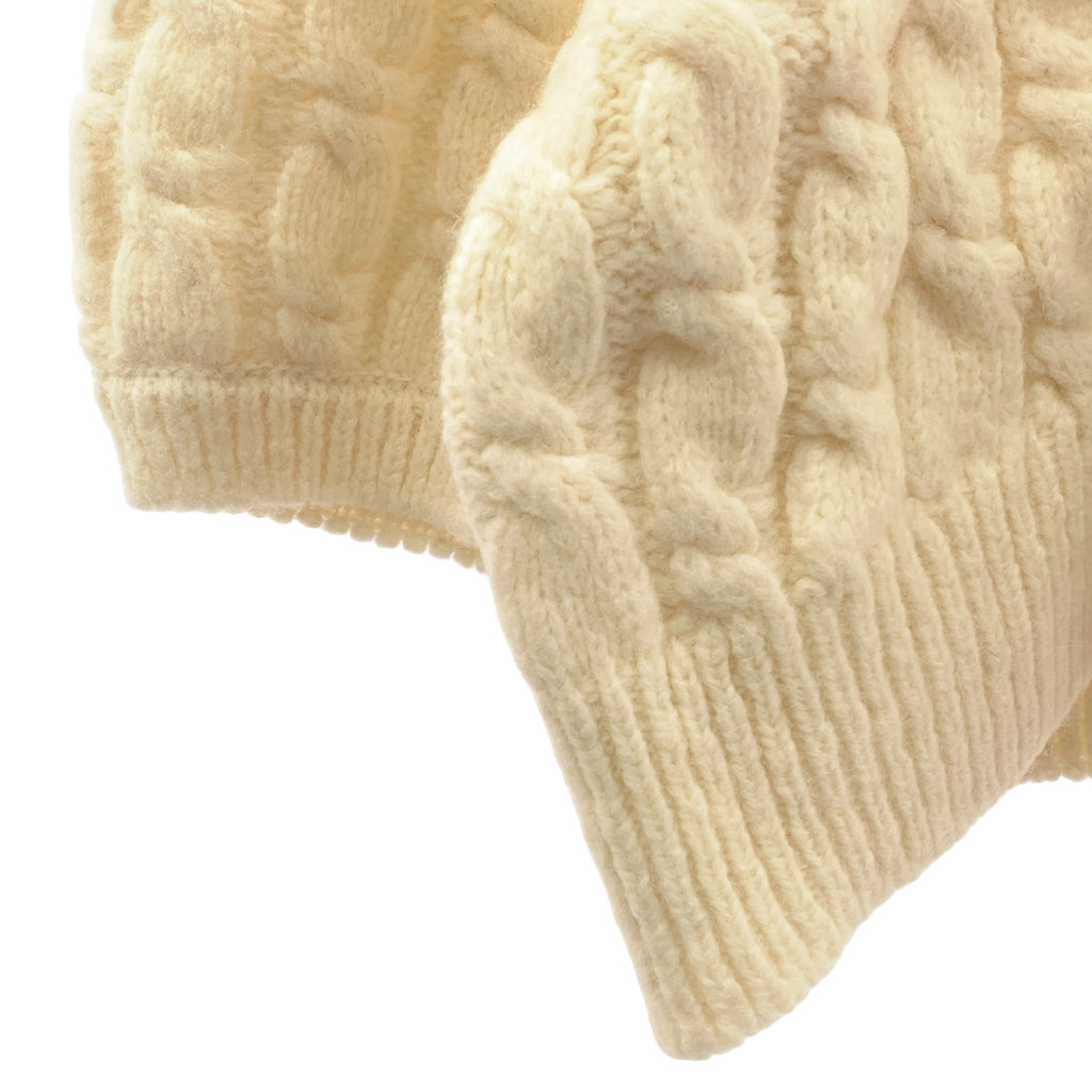 Simone Rocha / シモーネロシャ | ビジュー 装飾 パフスリーブ ニット カーディガン | L | レディース