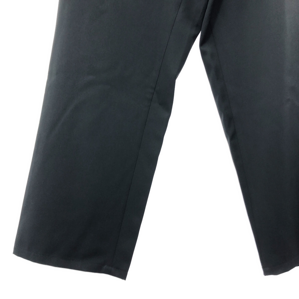 【美品】  Graphpaper / グラフペーパー | Scale Off Wool Wide Tapered Chef Pants ウールギャバ ワイドテーパード シェフパンツ | 2 | ブラック | メンズ