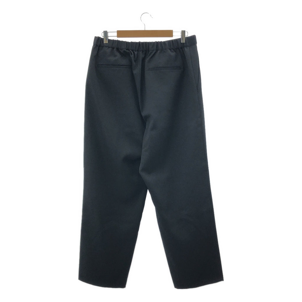 【美品】  Graphpaper / グラフペーパー | Scale Off Wool Wide Tapered Chef Pants ウールギャバ ワイドテーパード シェフパンツ | 2 | ブラック | メンズ