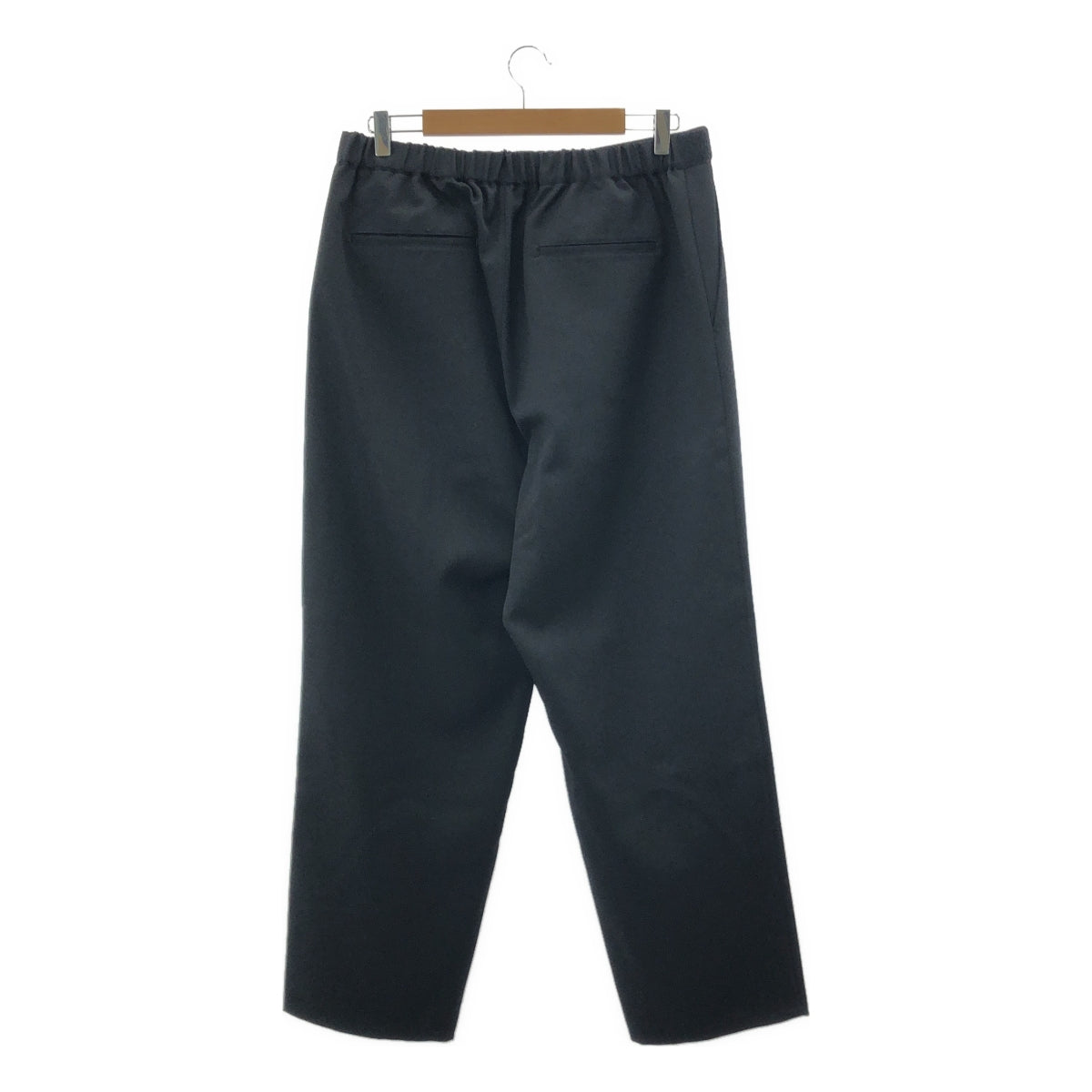 【美品】  Graphpaper / グラフペーパー | Scale Off Wool Wide Tapered Chef Pants ウールギャバ ワイドテーパード シェフパンツ | 2 | ブラック | メンズ