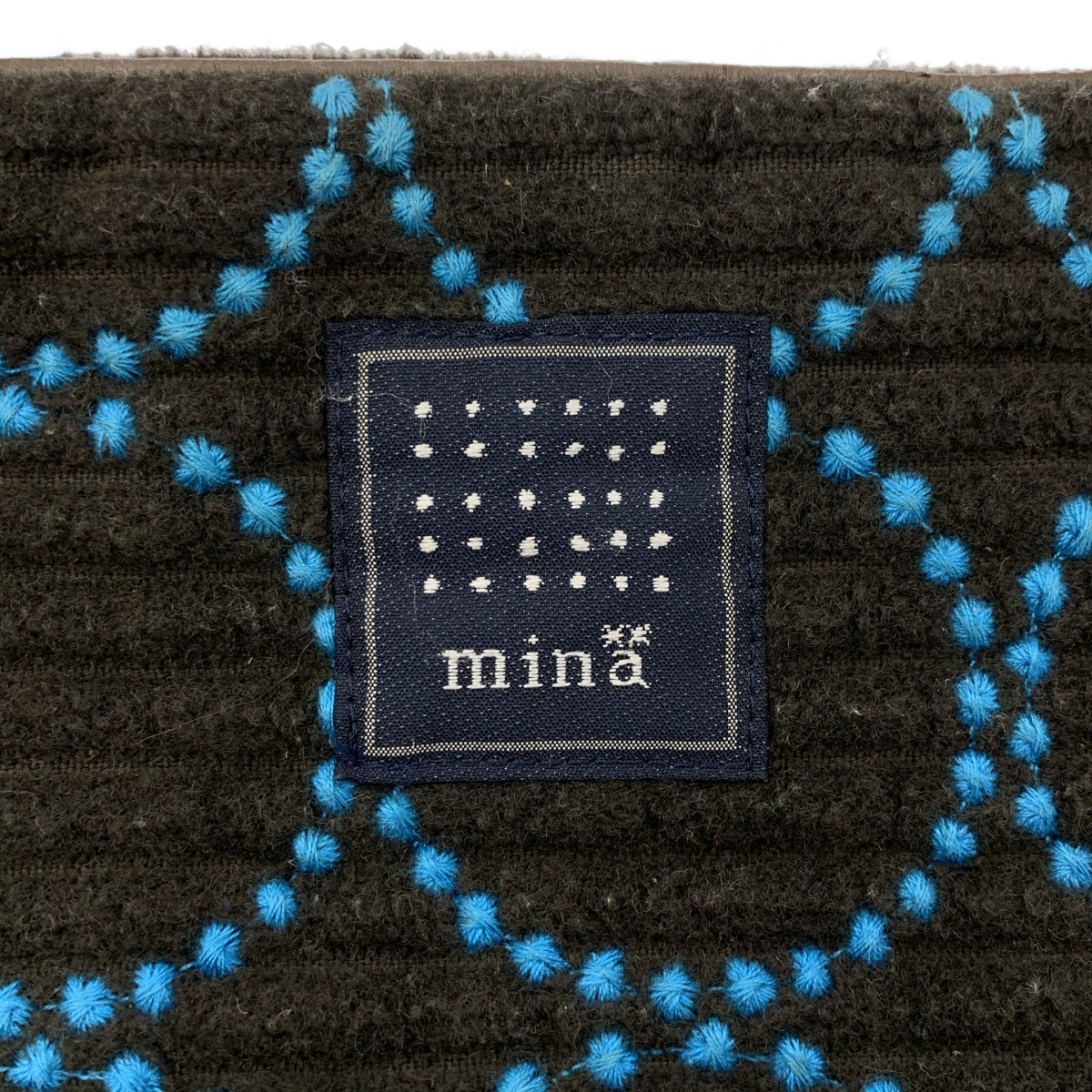 mina perhonen / ミナペルホネン | tambourine コーデュロイ トートバッグ | チャコール | レディース