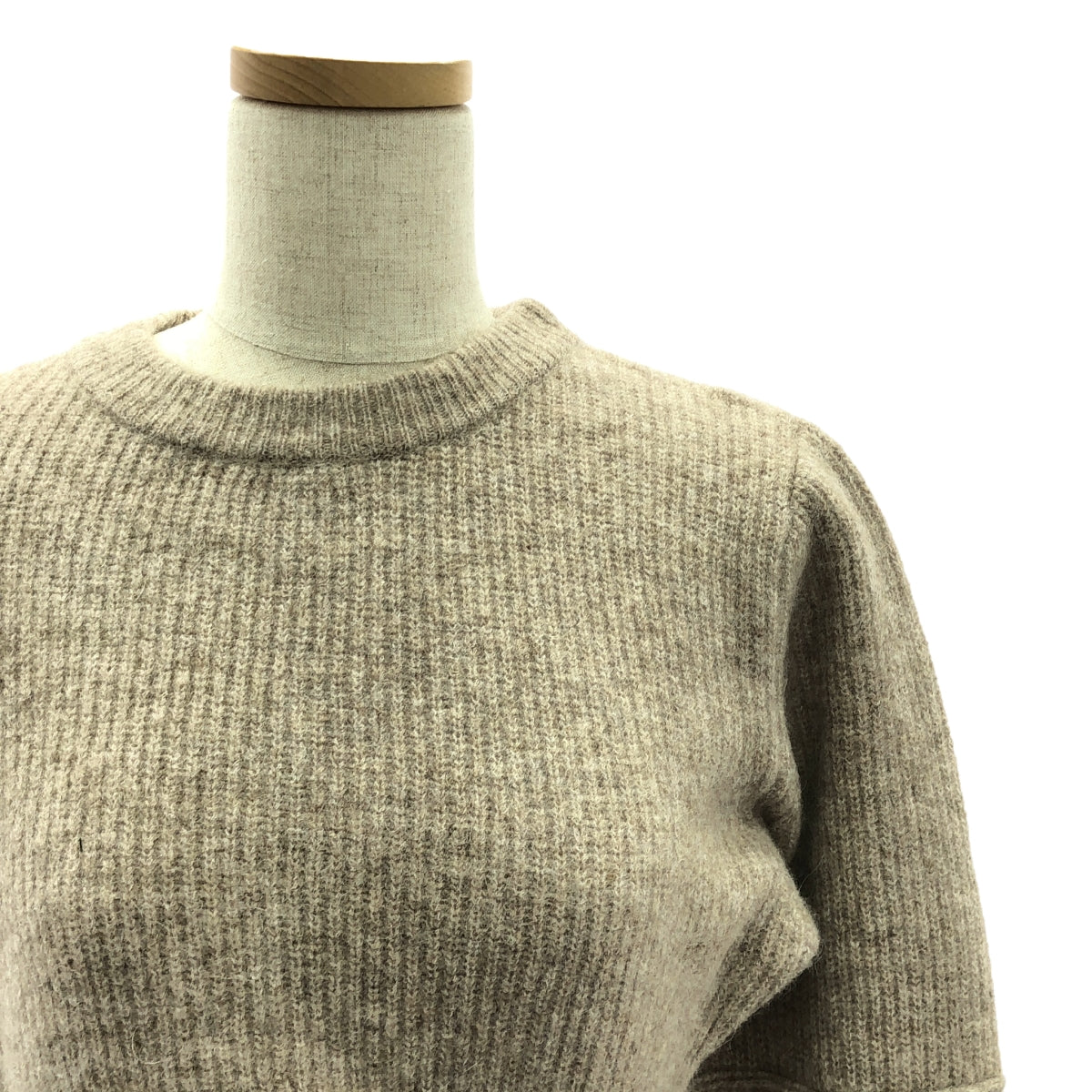 [狀況良好] ROSARYMOON / Rosalie Moon | 2023秋冬 |羊駝針織長裙 | F |摩卡 |女性的