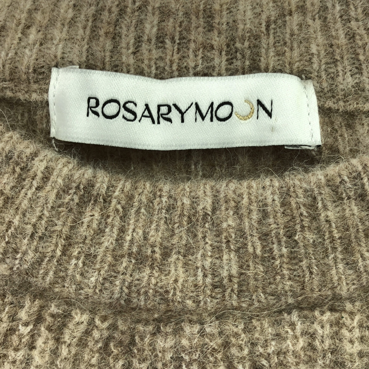 【미품】 ROSARYMOON / 로사리 문 | 2023AW | 알파카 니트 롱 원피스 | F | MOCHA | 여성