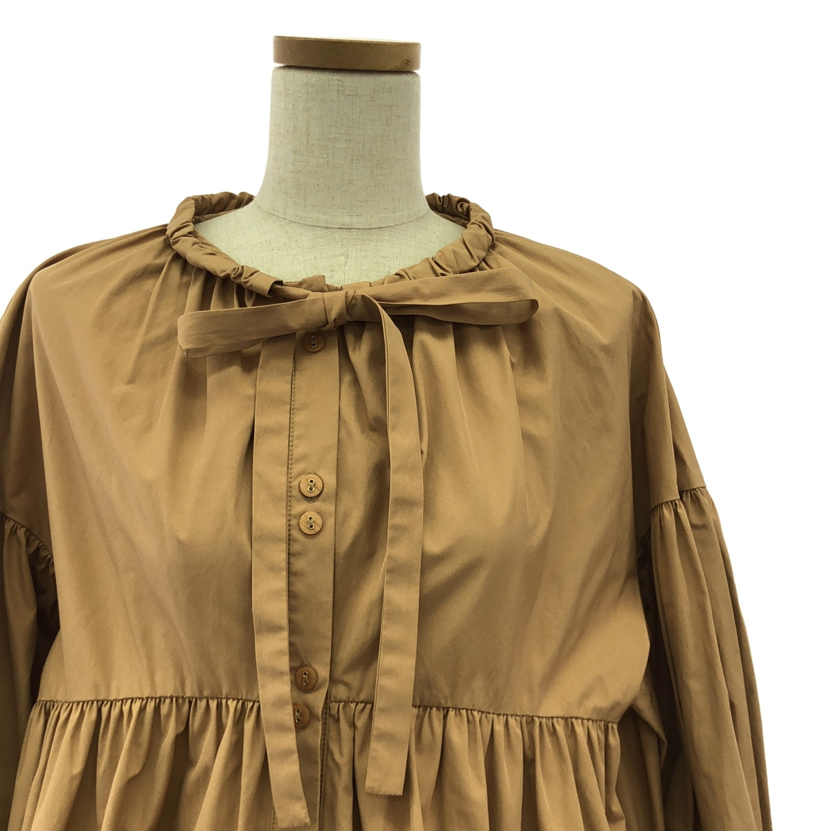 MACHATT / マチャット | リボン バック ティアードドレス  ワンピース | F | ベージュ | レディース