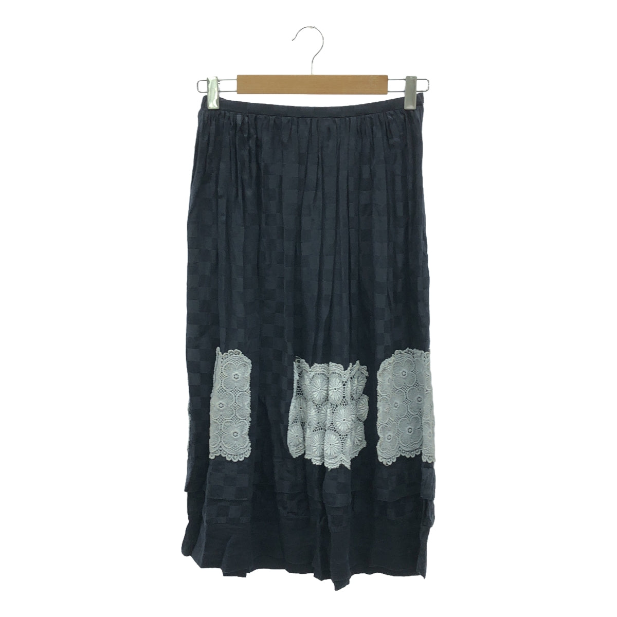 robe de chambre COMME des GARCONS | AD2000 | 100% silk / Silk product dyed all-over pattern cutwork lace skirt | M | Women's