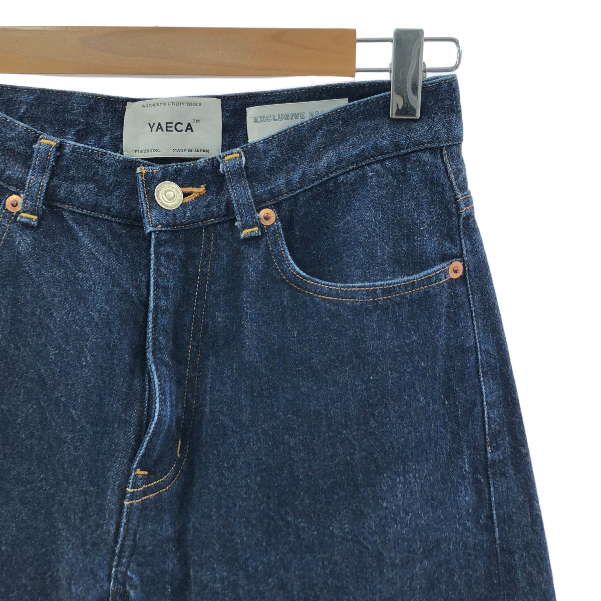 YAECA / ヤエカ | DENIM PANTS WIDE TAPERED ワイド デニムパンツ | 28 | インディゴ | レディース