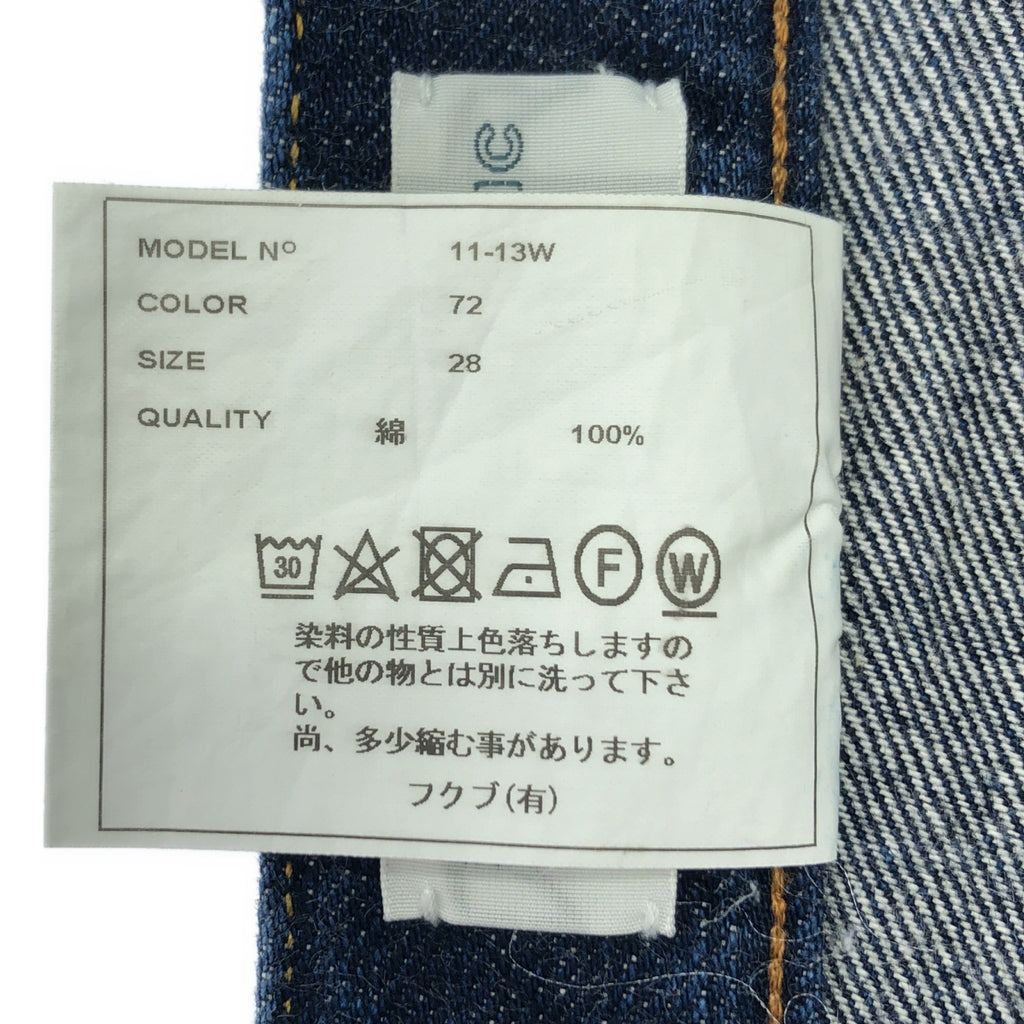 YAECA / ヤエカ | DENIM PANTS WIDE TAPERED ワイド デニムパンツ | 28 | インディゴ | レディース