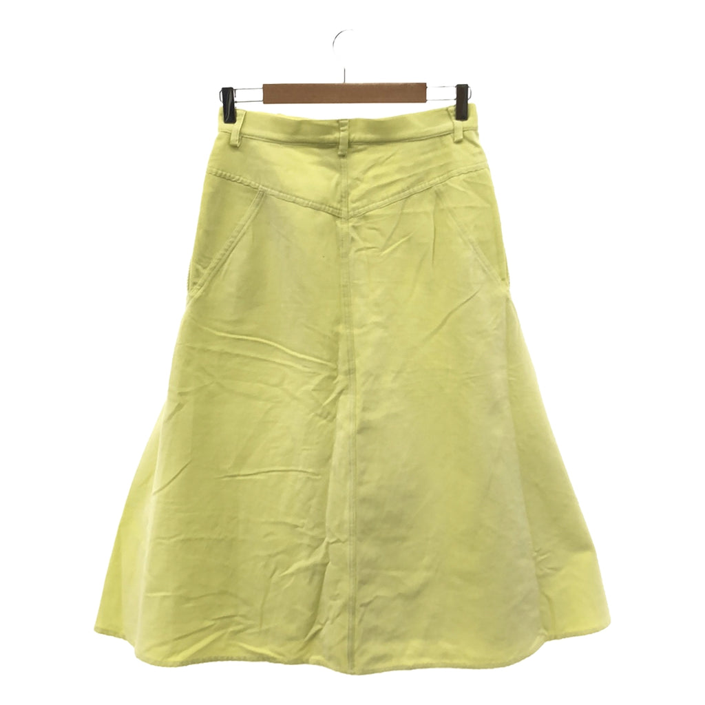【美品】  BOWTE / バウト | 2023SS | CORDUROY BIAS SKIRT コーデュロイ バイアス スカート | 1 | イエロー | レディース