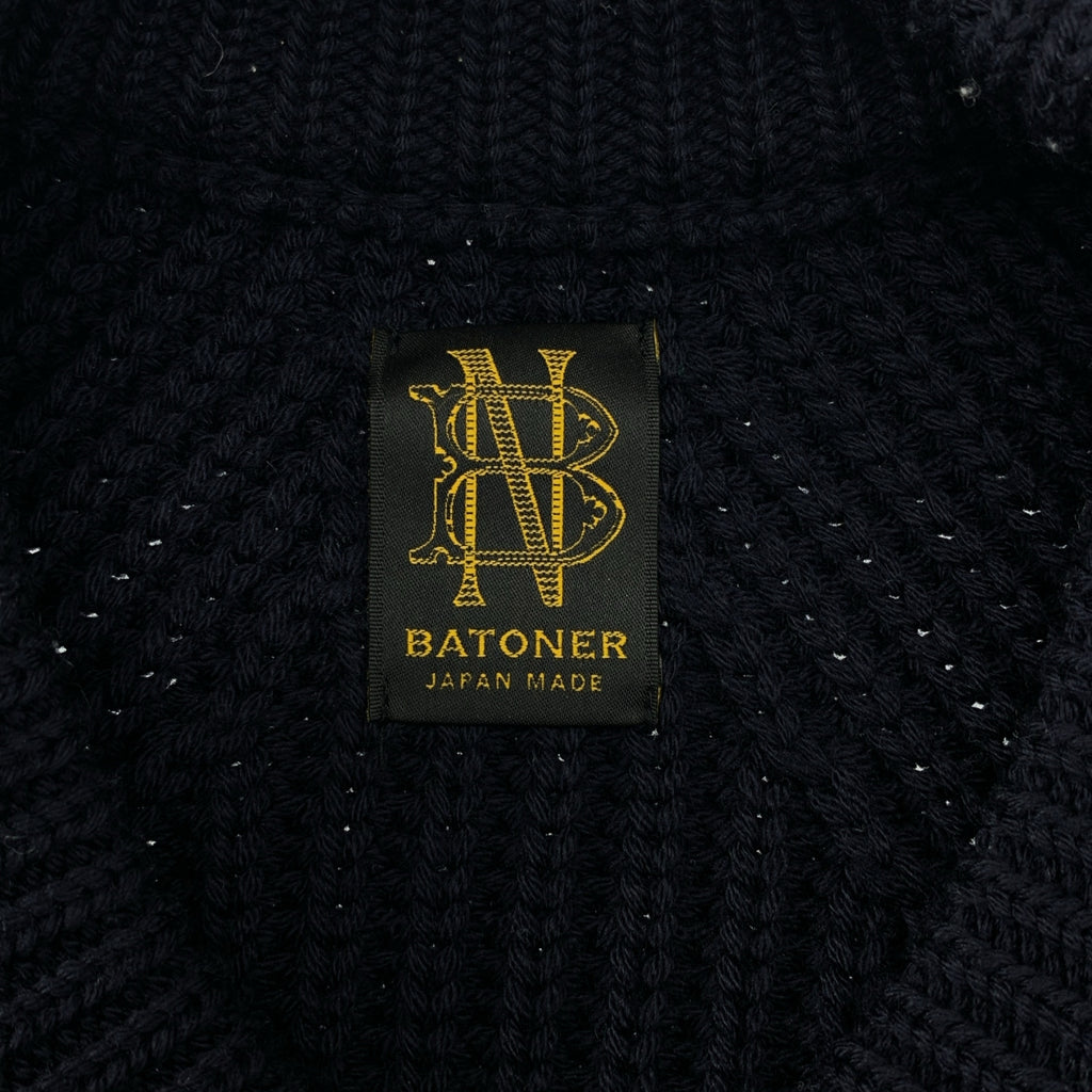 BATONER / バトナー | 2022AW | SIGNATURE CREW NECK シグネチャー5ゲージウールクルーネックニット | 1 | メンズ