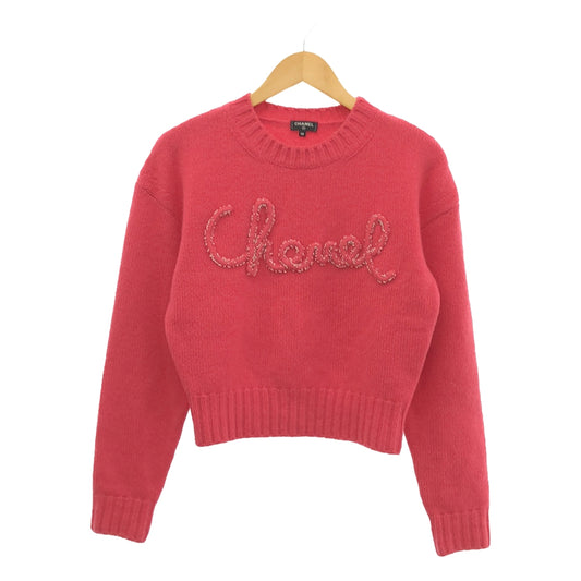 CHANEL | 100% cashmere / Cashmere knit pullover | 38 | Pink | Women's