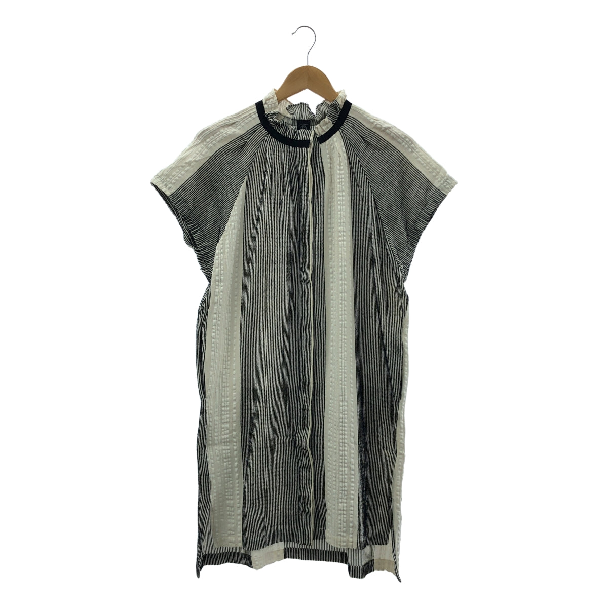 Zero + Maria Cornejo / ゼロ マリア コルネホ | エンブロイダリー ポケット付き ギャザー シャツ ワンピース | 4 | レディース