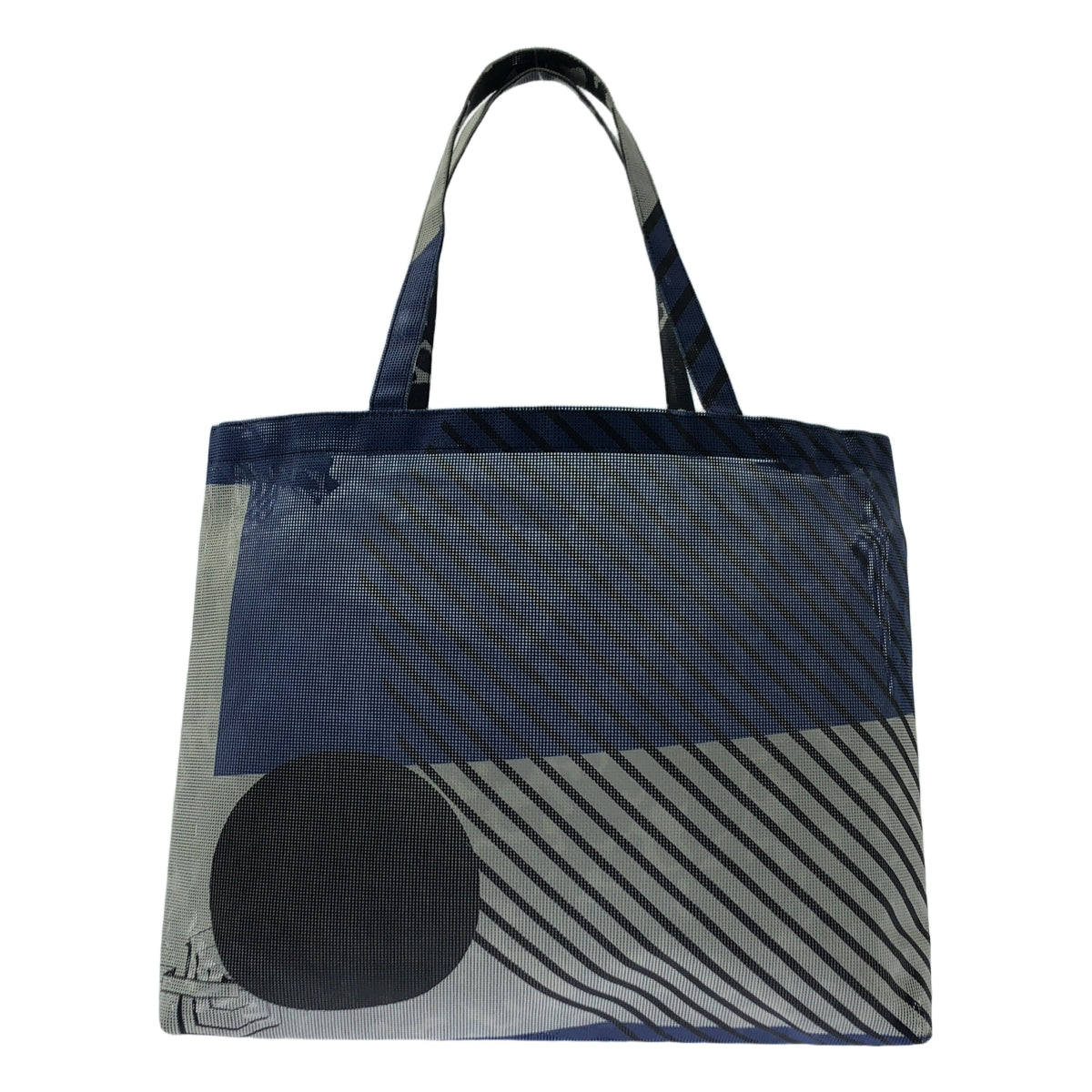 PANAMA 파나마 | mute × 오노 아야메 메쉬 타포린 토트 백 | 화이트 / 블루 / 블랙 | 여성