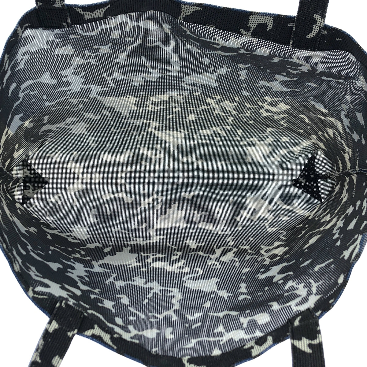 PANAMA 파나마 | mute × 오노 아야메 메쉬 타포린 토트 백 | 화이트 / 블루 / 블랙 | 여성