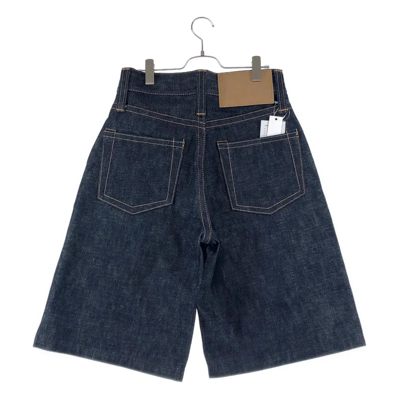 KOOKY ZOO / クーキー ズー | JUVENILE DENIM HALF PANTS / J0049 ワイド デニム ショートパンツ ショーツ | 1 | レディース