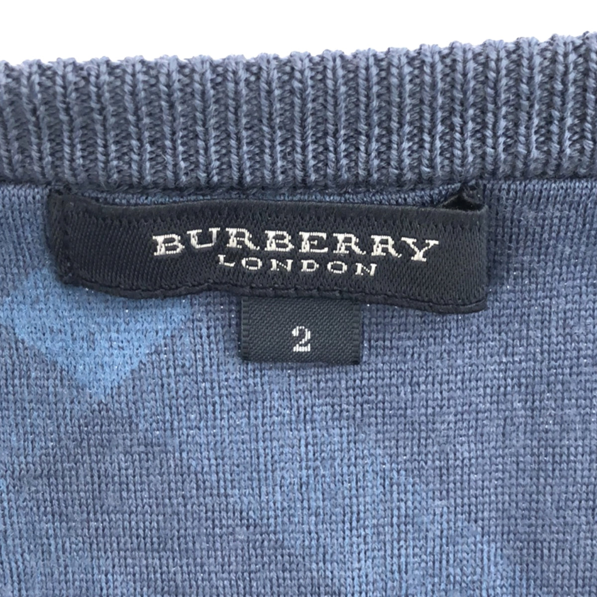 BURBERRY LONDON / バーバリーロンドン | ノバチェック クルーネックカーディガン | 2 | ブルー | レディース – KLD