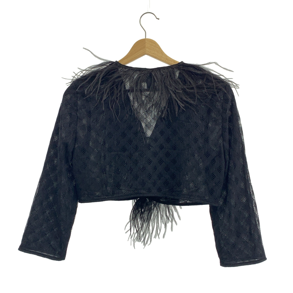 Roberto Cavalli | 羽毛流蘇開襟衫 | 尺寸 42 |