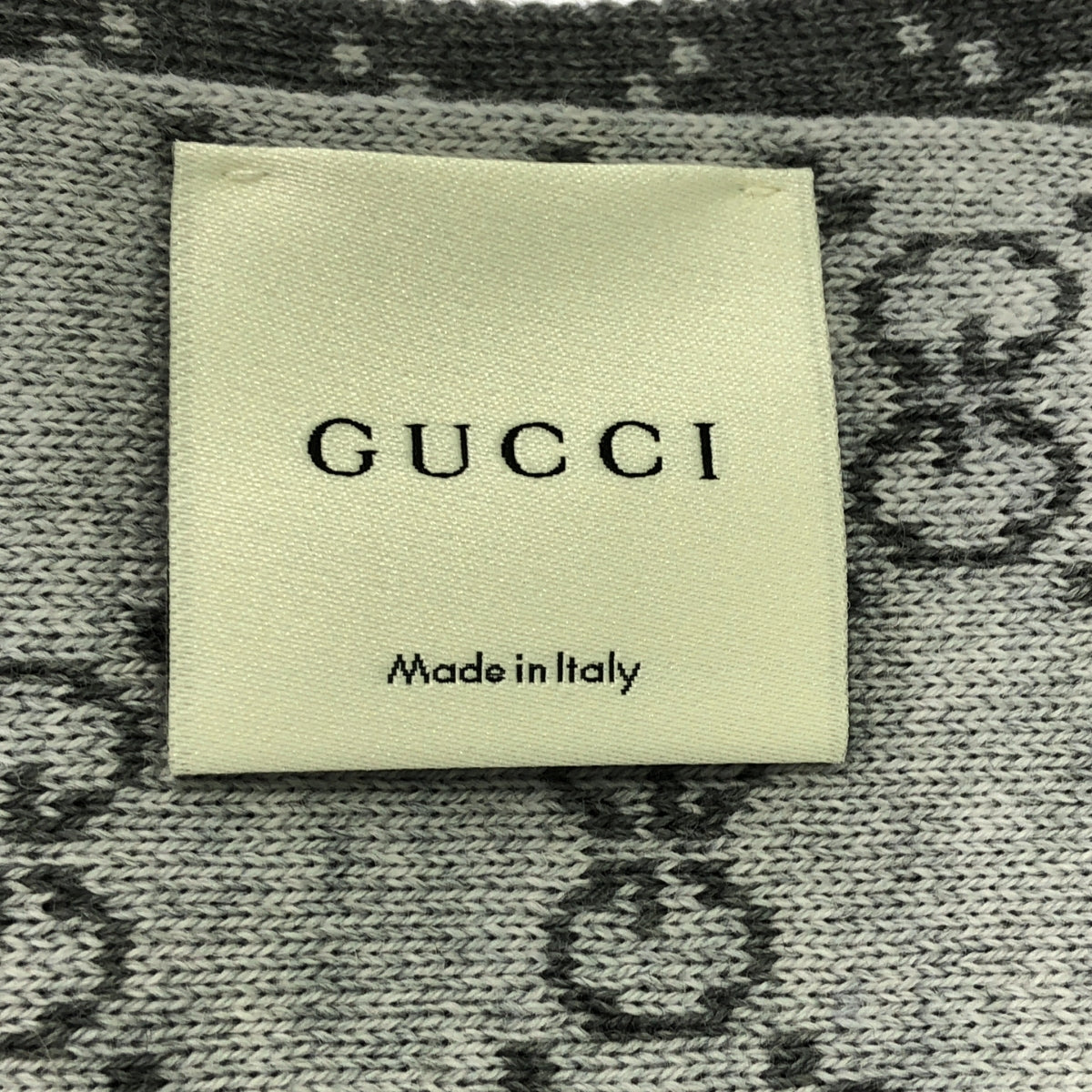 GUCCI / グッチ | GG柄 総柄 ウール マフラー | レッド/ネイビー/グレー | レディース