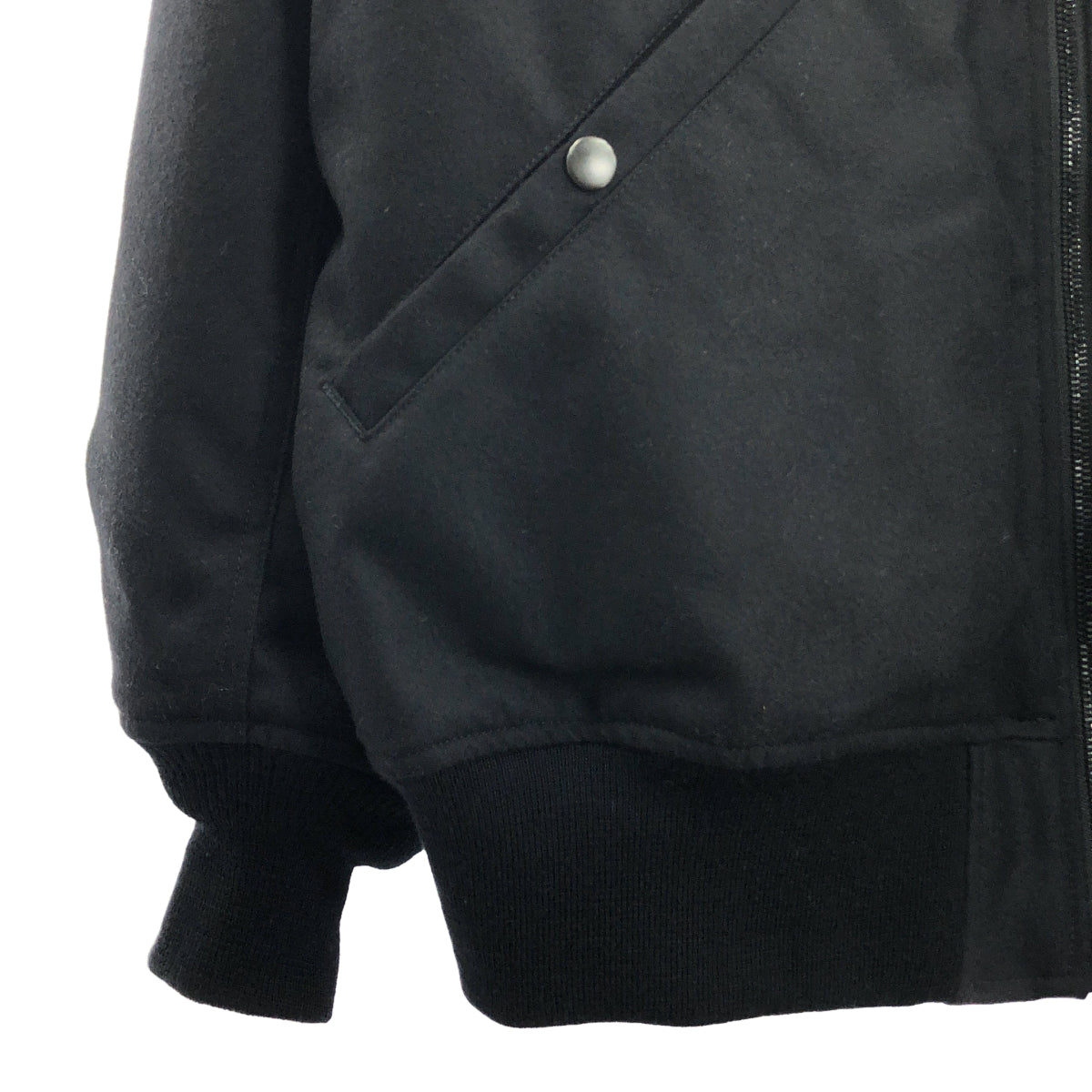 marka / マーカ | 2022AW | PUFFED BOMBER JACKET MA-1 / ウール フライト ジャケット ブルゾン / 総裏地 | 1 | メンズ