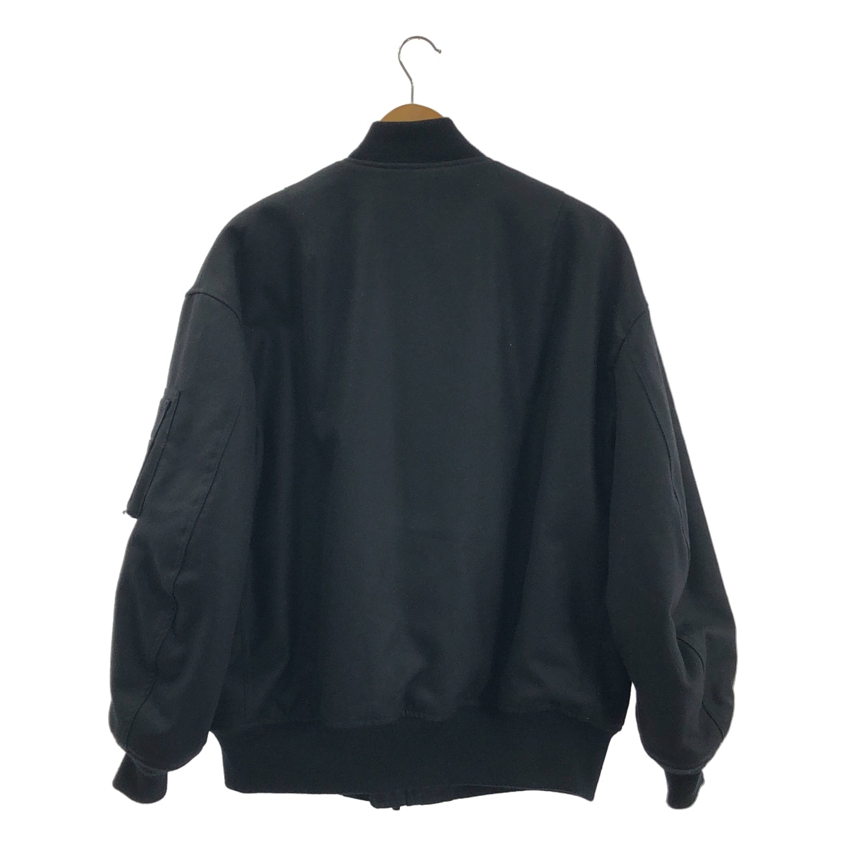 marka / マーカ | 2022AW | PUFFED BOMBER JACKET MA-1 / ウール フライト ジャケット ブルゾン / 総裏地 | 1 | メンズ