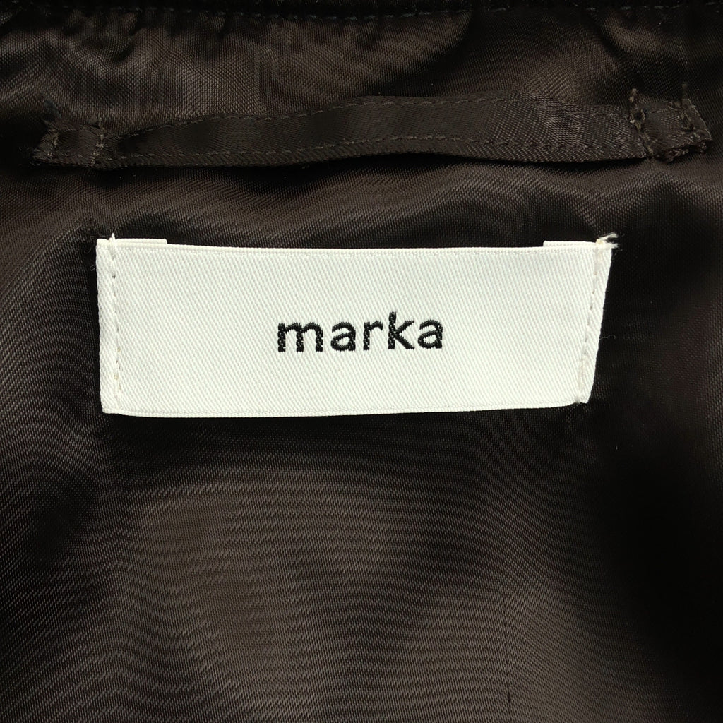 marka / マーカ | 2022AW | PUFFED BOMBER JACKET MA-1 / ウール フライト ジャケット ブルゾン / 総裏地 | 1 | メンズ