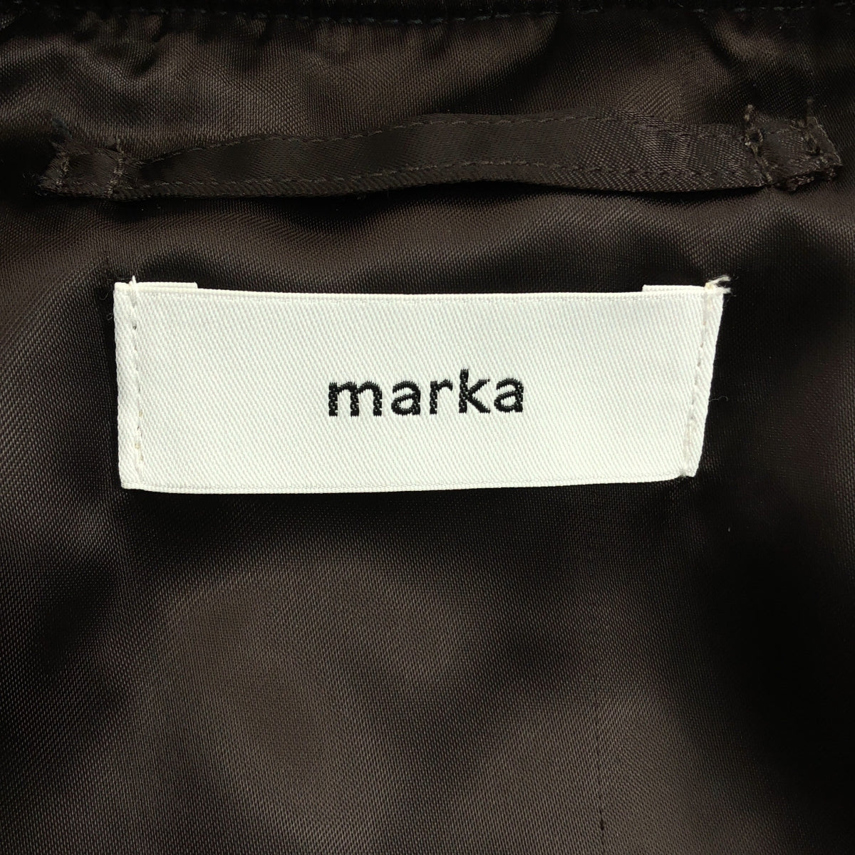 marka / マーカ | 2022AW | PUFFED BOMBER JACKET MA-1 / ウール フライト ジャケット ブルゾン / 総裏地 | 1 | メンズ