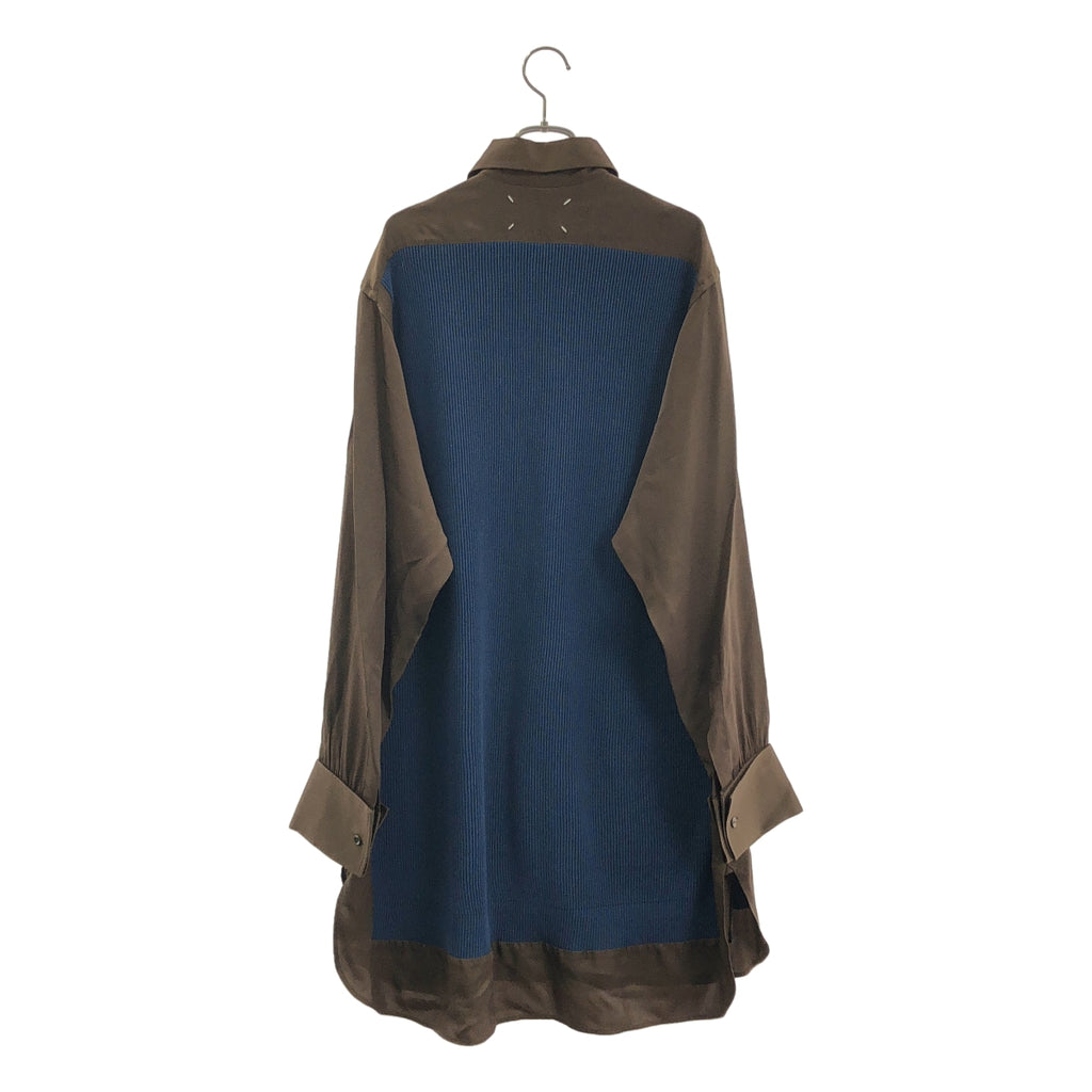 Maison Margiela | 2022 春夏系列 | 超大針織拼接襯衫裙 | 尺寸 38 |