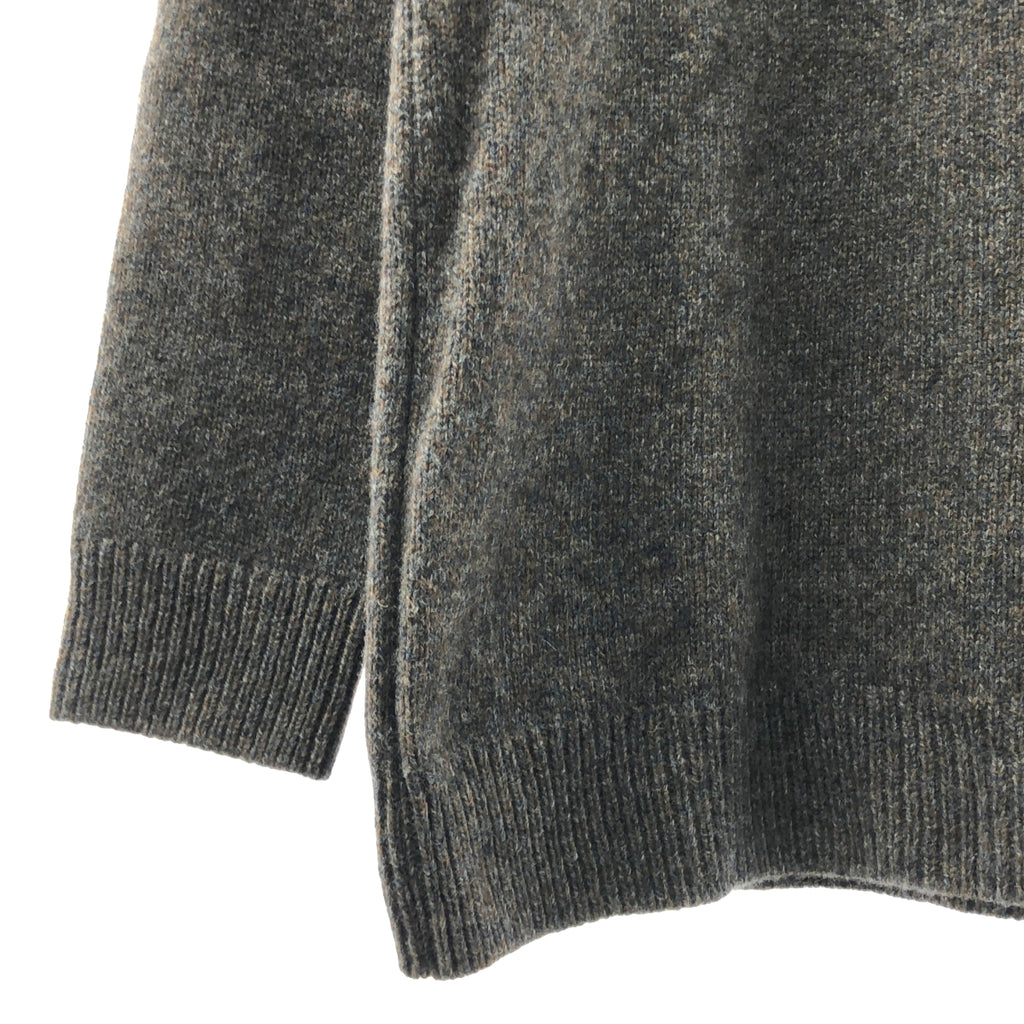 ATON / エイトン | SILTE MOULINE OVERSIZED MOCKNECK SWEATER オーバーサイズド モックネック ウールニット | 02 | ブラウン | レディース