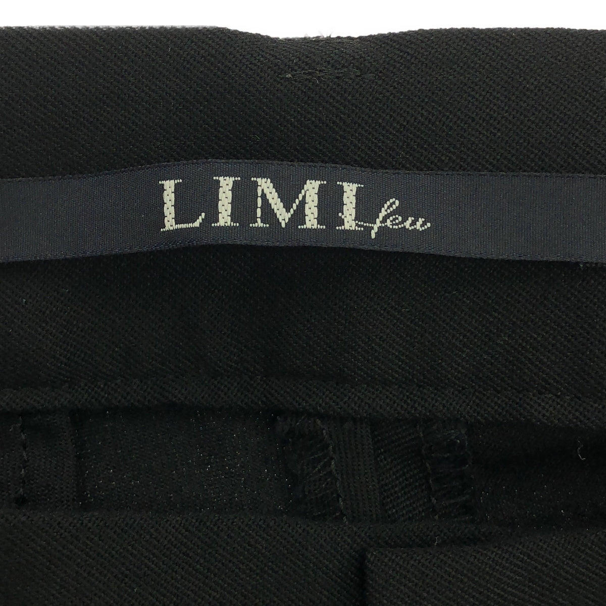 LIMI feu |標準配華達呢修身褲 | S |黑色 |女性的