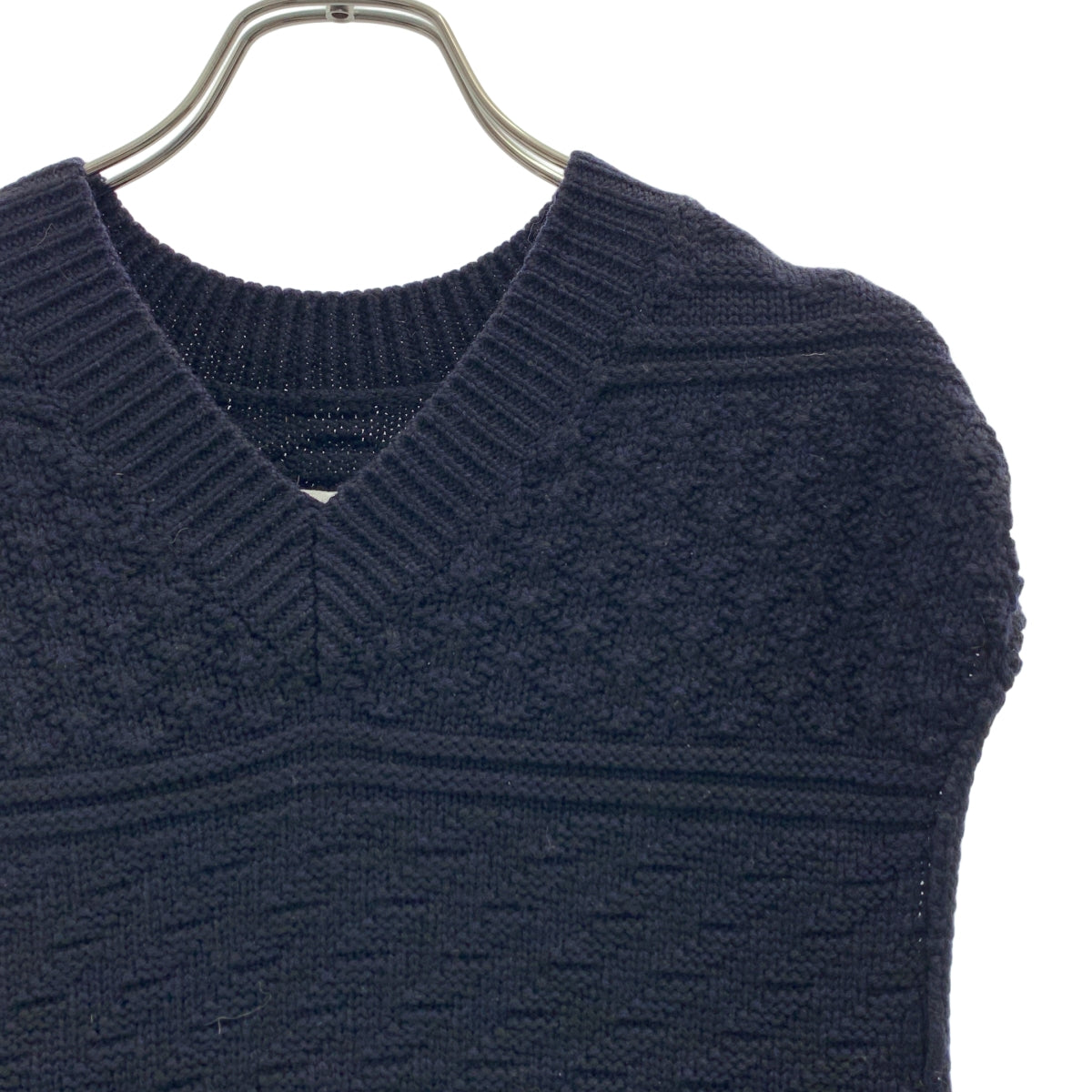 MM6 Maison Martin Margiela / MM6 馬丁馬吉拉時裝屋 | 2012AW | 無袖羊毛針織洋裝 | S | 海軍藍 | 女款