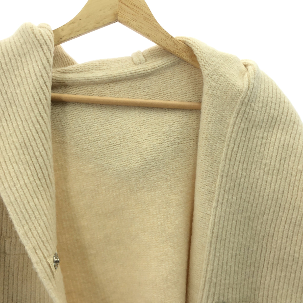 [狀況極佳] ayane / Ayan | Soufflé 連帽大衣 | 尺寸 38 | 米色 | 女款