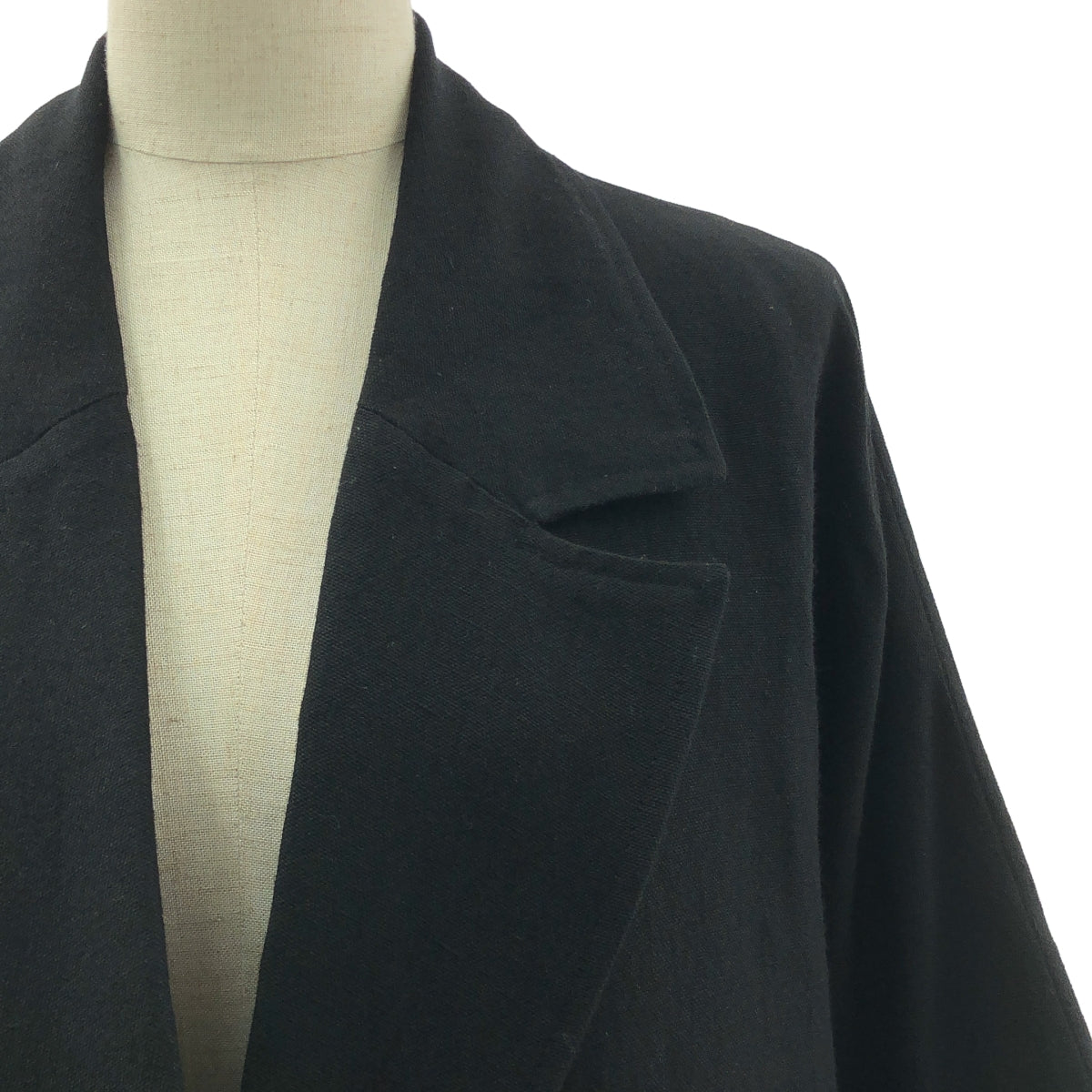 【美品】  Curensology / カレンソロジー | 2022SS | ベルテッド シングル オーバーコート / 総裏地 | F | ブラック | レディース