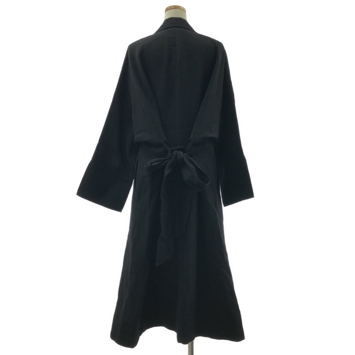 【美品】  Curensology / カレンソロジー | 2022SS | ベルテッド シングル オーバーコート / 総裏地 | F | ブラック | レディース