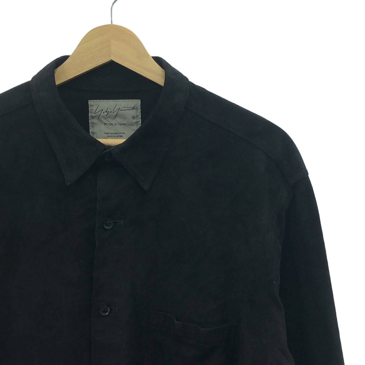 YOHJI YAMAMOTO POUR HOMME / 요우지야마모토풀 옴므 | × ISAMU KATAYAMA 이삼 카타야마 / BACKLASH 캥거루 가죽 셔츠 | 2 | 남성
