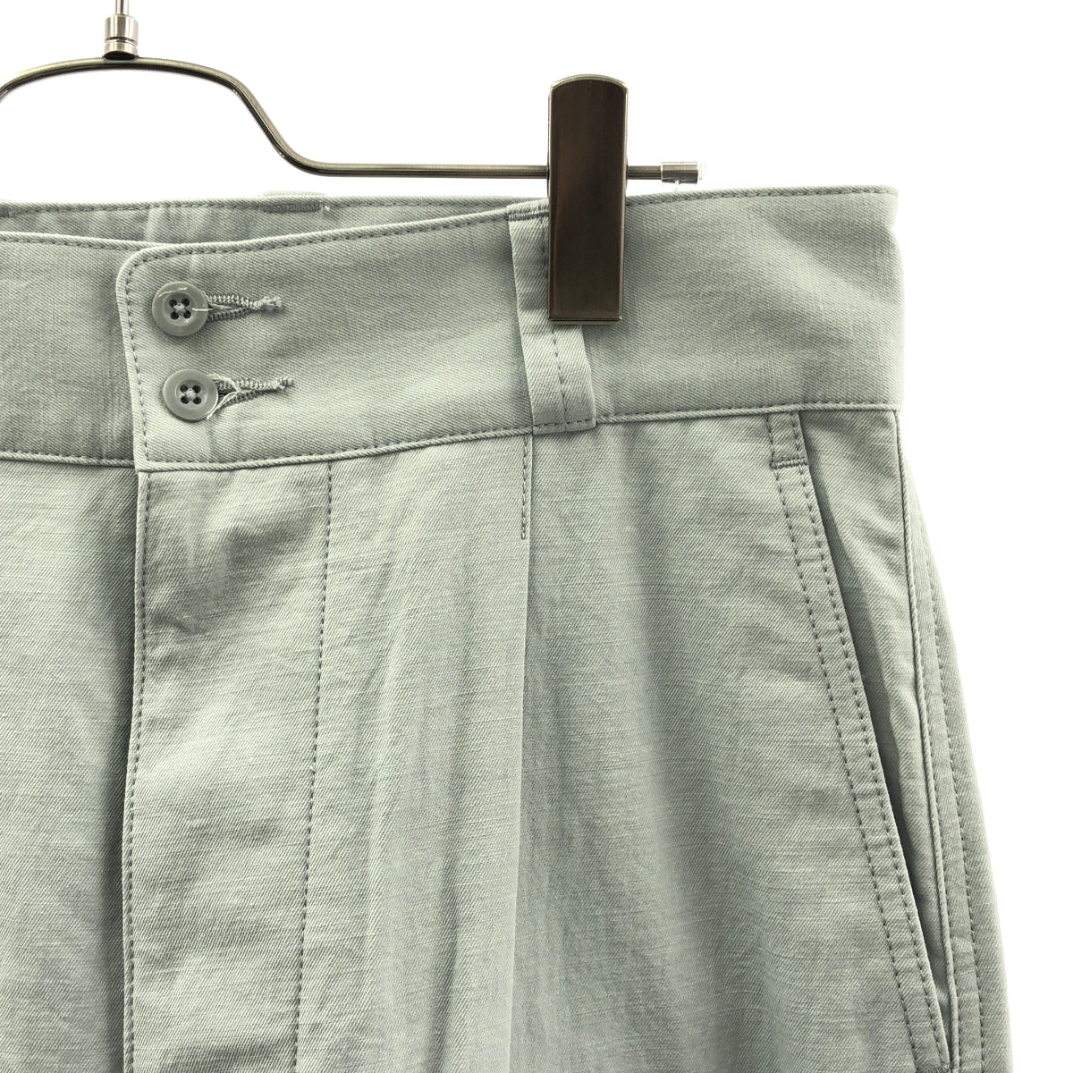 ATON / 에이턴 | 코튼 탁 와이드 슬랙스 팬츠 | 04 | 남성