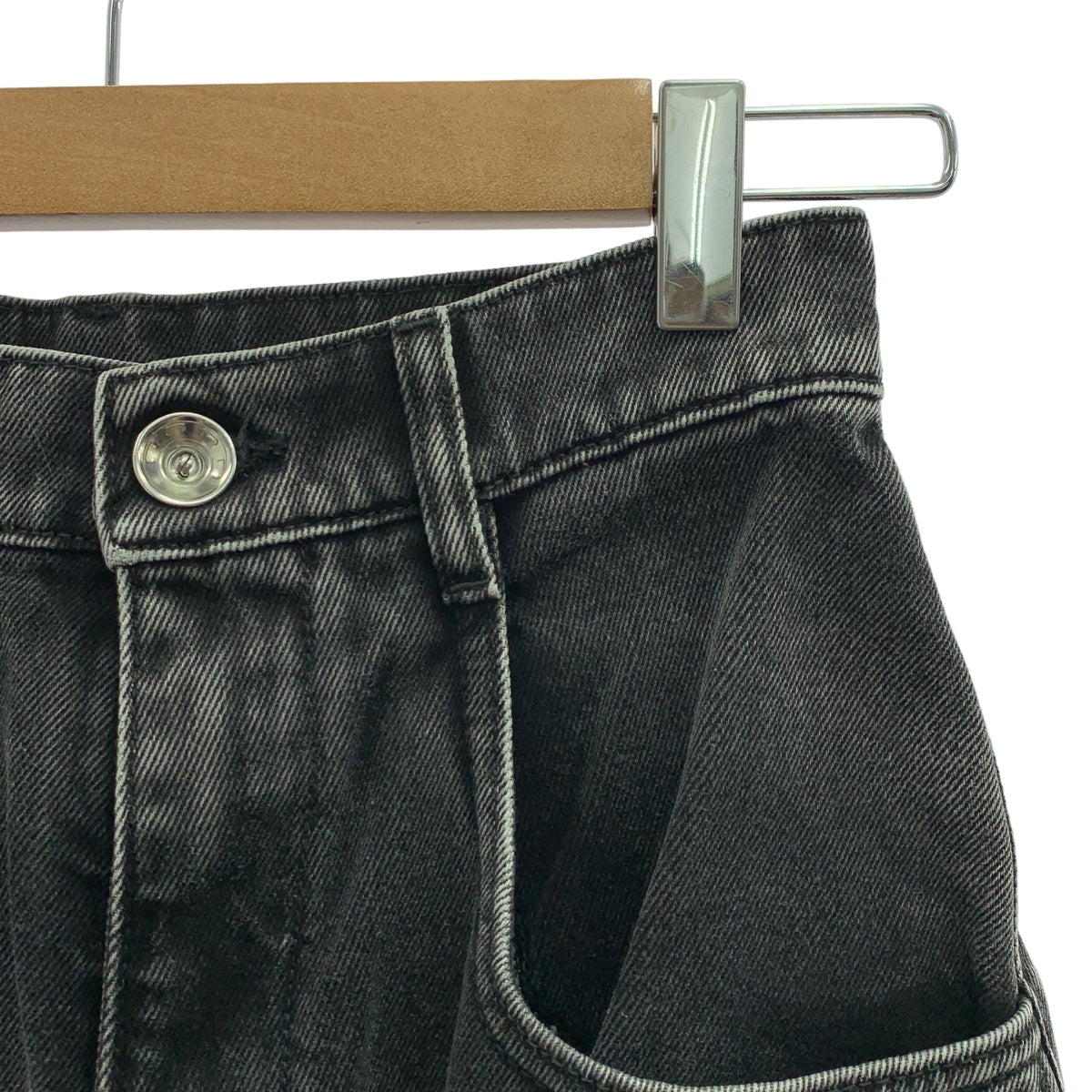 Maison Margiela / メゾンマルジェラ | 2023AW | PANTS 5 POCKETS / スラッシュ ブラック デニムパンツ | 36 | レディース