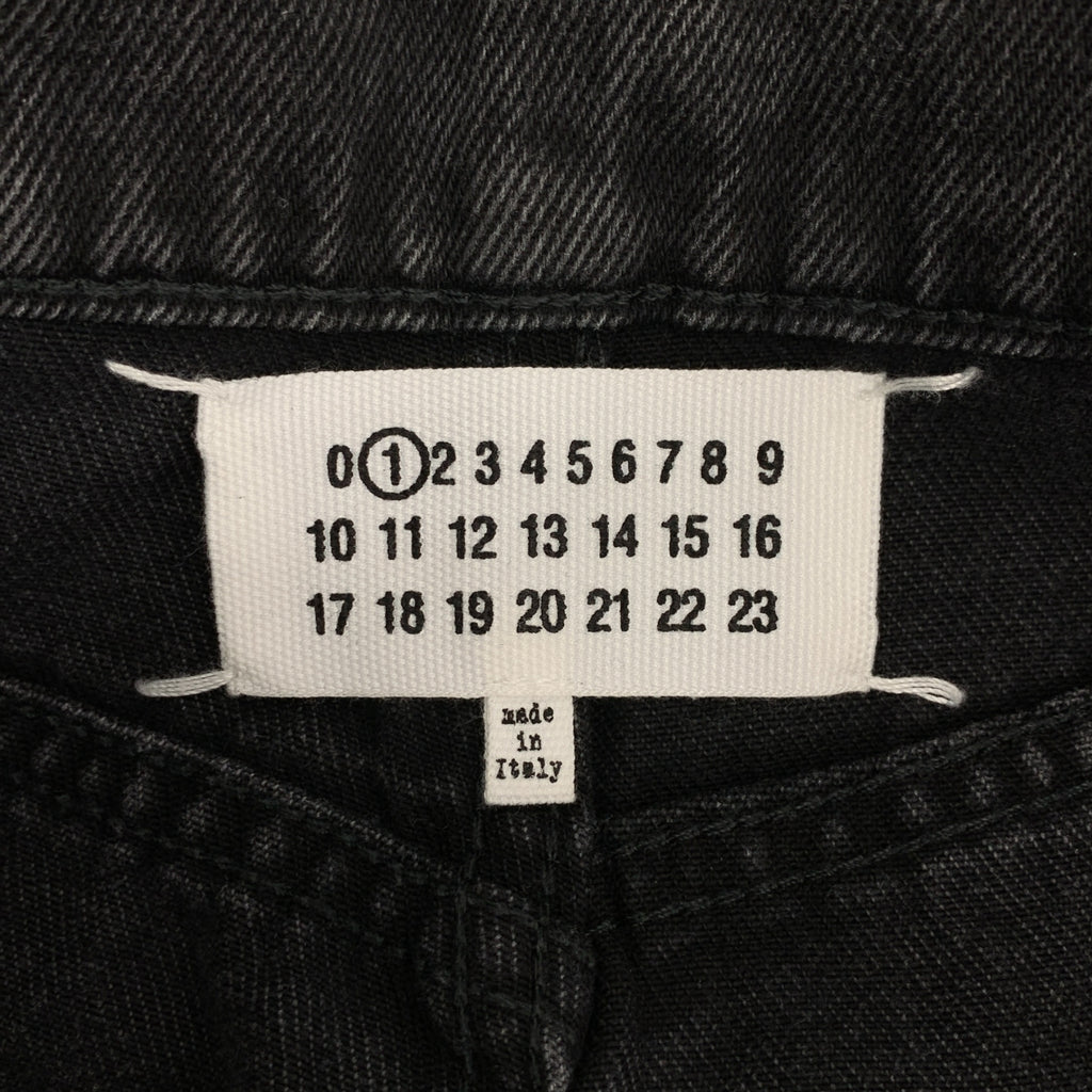 Maison Margiela / メゾンマルジェラ | 2023AW | PANTS 5 POCKETS / スラッシュ ブラック デニムパンツ | 36 | レディース