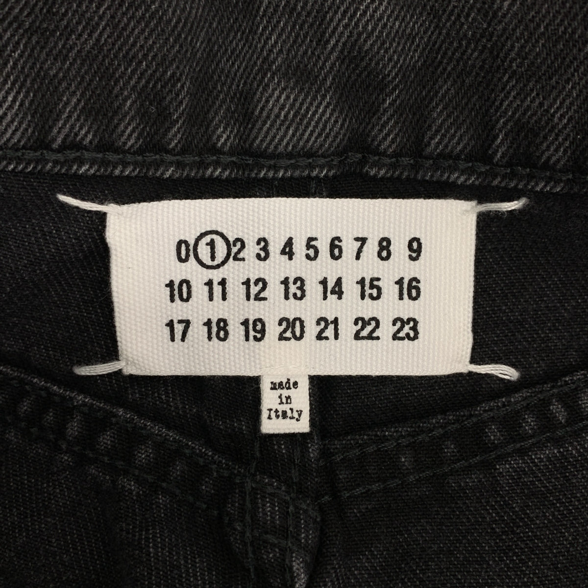 Maison Margiela / メゾンマルジェラ | 2023AW | PANTS 5 POCKETS / スラッシュ ブラック デニムパンツ | 36 | レディース