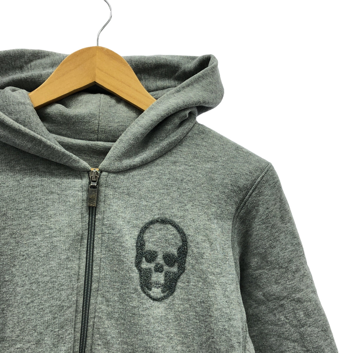 lucien pellat-finet / Lucien Pellat-Finet | Skull Full Zip Sweat Hoodie | S | Grey | Women's