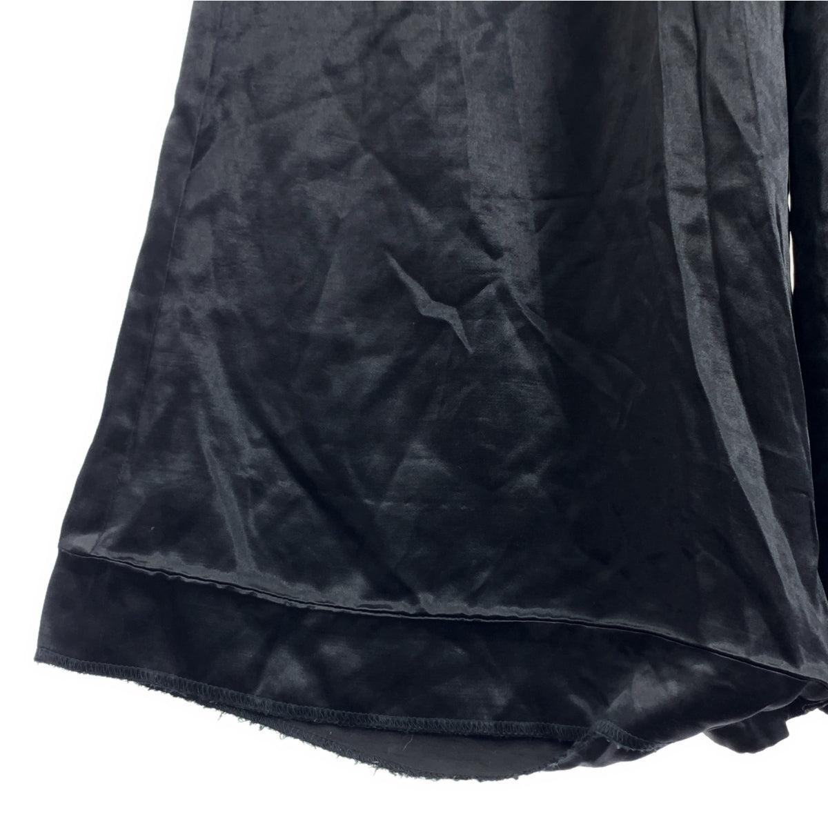 Yohji Yamamoto FEMME / ヨウジヤマモトファム | 1996SS | アセテート レーヨン フレアパンツ | M | ブラック | レディース