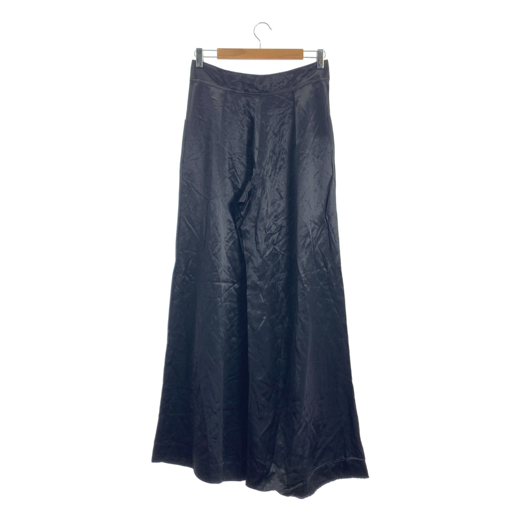 Yohji Yamamoto FEMME / ヨウジヤマモトファム | 1996SS | アセテート レーヨン フレアパンツ | M | ブラック | レディース