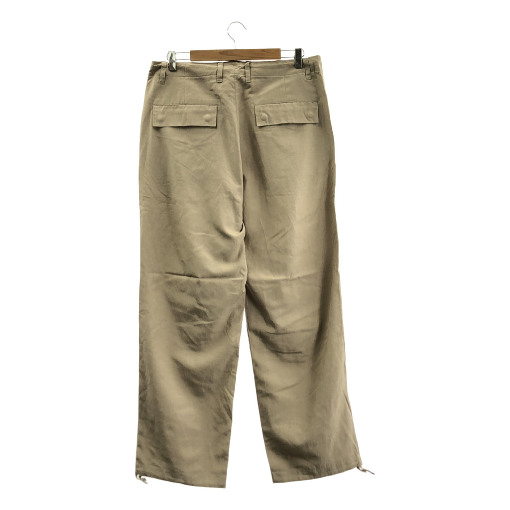 UNIVERSAL PRODUCTS / ユニバーサルプロダクツ | COTTON LINEN FIELD TROUSERS / ドローストリング ワイド パンツ | 3 | メンズ