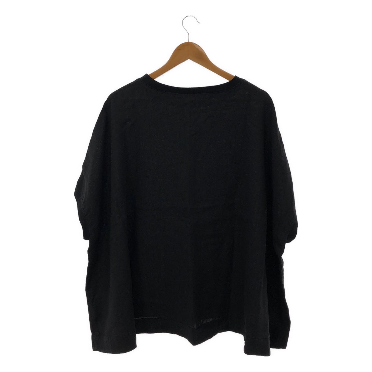 journal standard luxe / journal standard luxe | 2022SS | 60 linen washer poncho top | F | Black | Women's