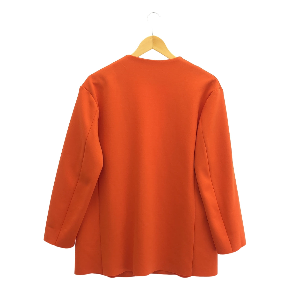 PHEENY / フィーニー | Amunzen jacket ノーカラージャケット | F | オレンジ | レディース