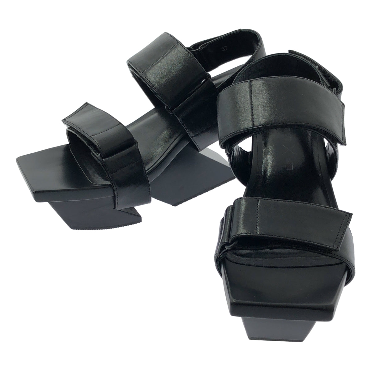 [全新] UNITED NUDE x ISSEY MIYAKE Rock 方形涼鞋 | 尺寸 37 | 黑色 | 女款