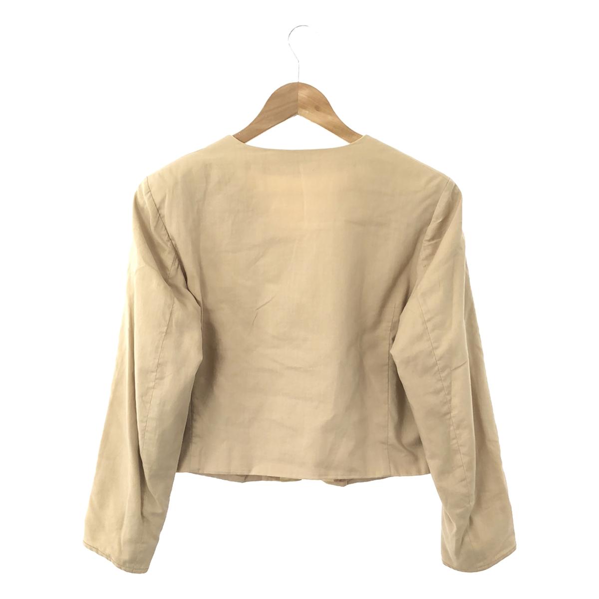 DRIES VAN NOTEN | Shell button no-collar jacket | 40 | Women's